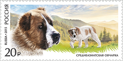 2015 1956 Среднеазиатская овчарка (алабай). Служебные породы собак 20р