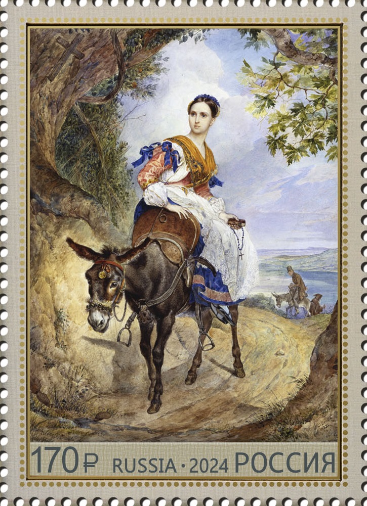 2024 3261 Картина «Портрет О.П. Ферзен» (1835). Брюллов К.П. 170р