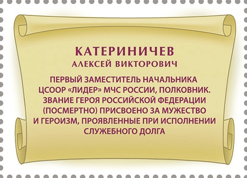 2024 3365 Герой Российской Федерации Катериничев А.В. (1974–2022)