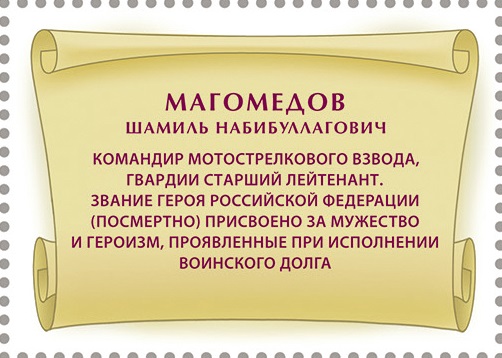 2024 3367 Герой Российской Федерации Магомедов Ш.Н. (1997–2022)
