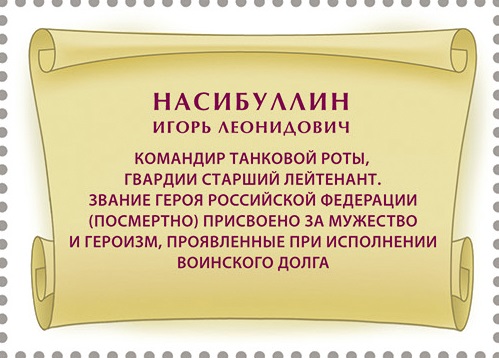 2024 3368 Герой Российской Федерации Насибуллин И.Л. (1995–2022)
