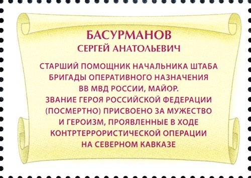 2020 2621 Герой Российской Федерации Басурманов С.А.