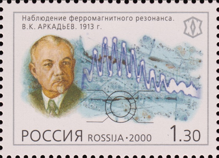 2000 593 Наблюдение ферромагнитного резонанса. В.К. Аркадьев. 1913 г. 1.30р