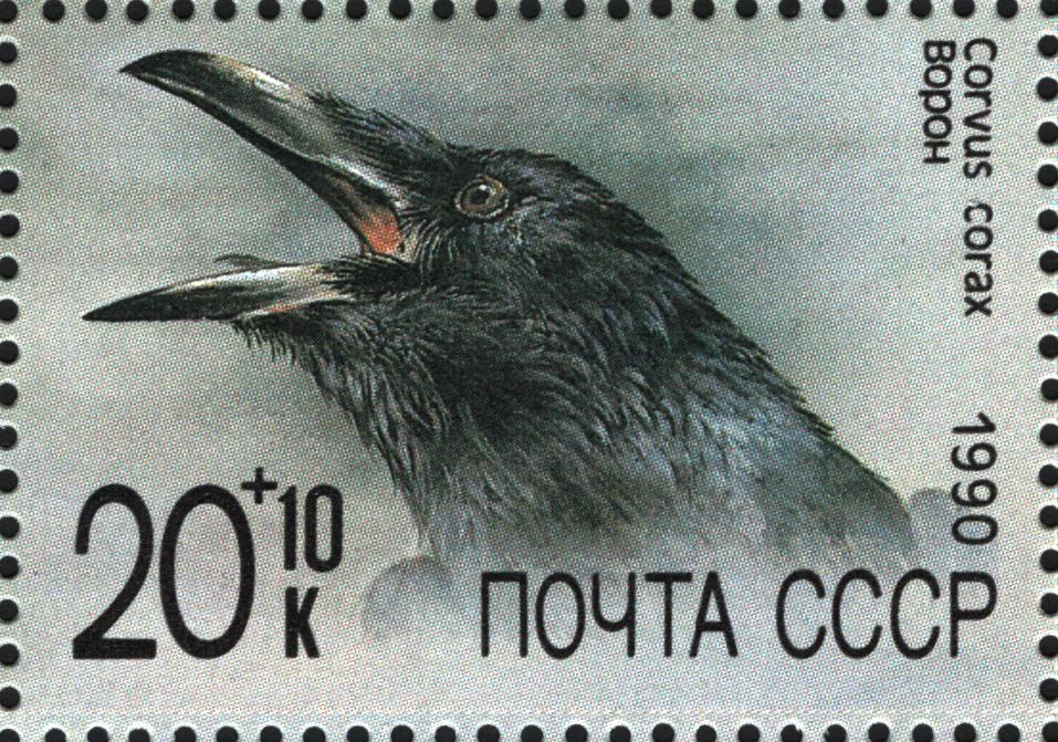1990 6201 Ворон 20к